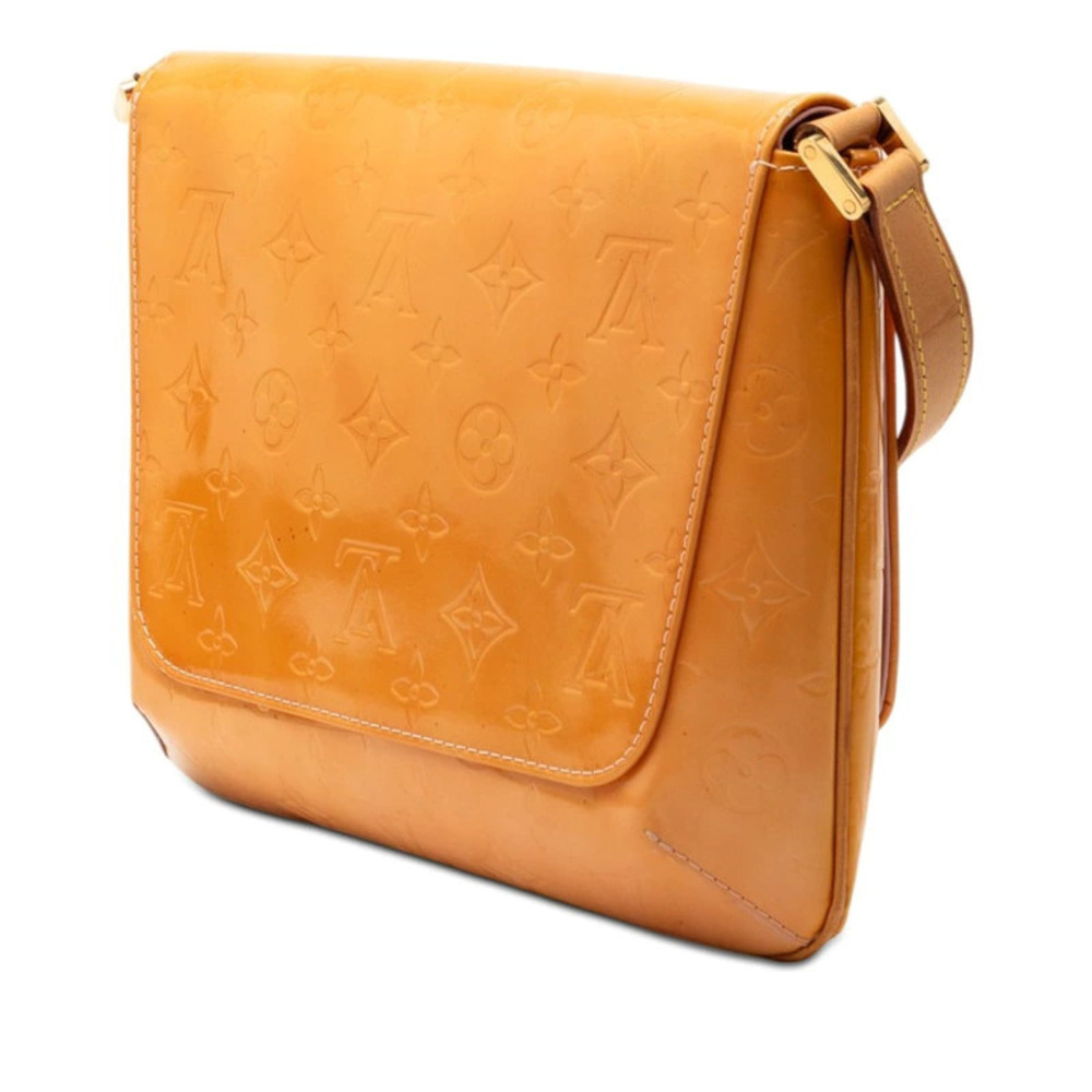 Louis Vuitton Patent Thompson Bag Monogram Street Shoulder Vernis Yellow